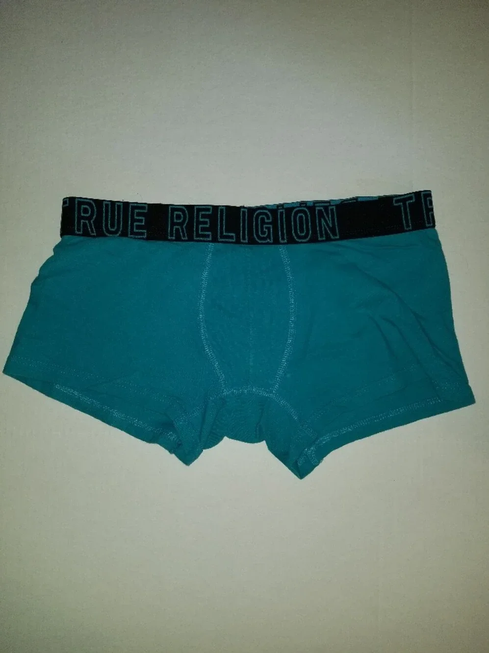 True Religion Teal Boxer Briefs with Branded Waistband Large